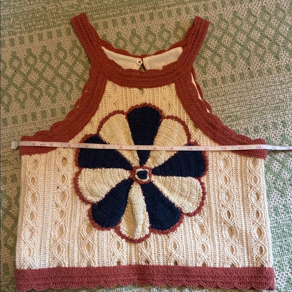 Sea New York X Zara crochet floral tank top kids size 11/12 - Picture 5 of 5